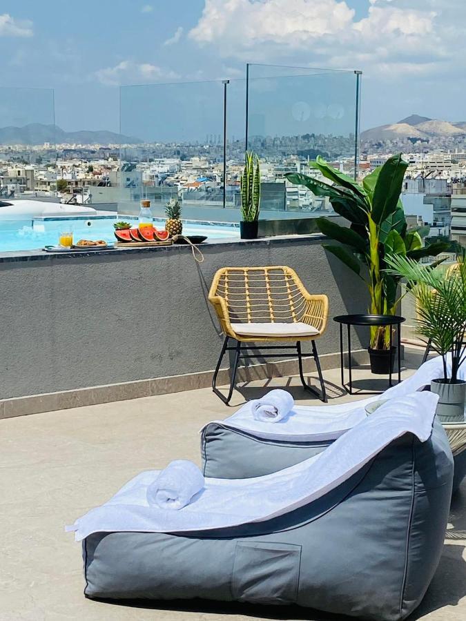 New 2Bd Aprt With Shared Rooftop Pool E2 Athen Exterior foto